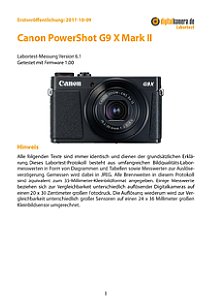 Canon PowerShot G9 X Mark II Labortest, Seite 1 [Foto: MediaNord]