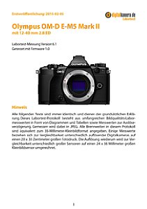 Olympus OM-D E-M5 Mark II mit 12-40 mm 2.8 ED (EZ-M1240) Labortest, Seite 1 [Foto: MediaNord]