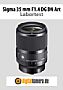 Sigma 35 mm F1.4 DG DN Art mit Sony Alpha 7R III Labortest (Labortest-Protokoll)