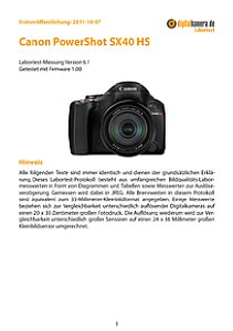 Canon PowerShot SX40 HS Labortest, Seite 1 [Foto: MediaNord]