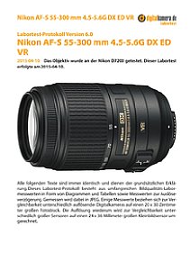 Nikon AF-S 55-300 mm 4.5-5.6G DX ED VR mit D7200 Labortest, Seite 1 [Foto: MediaNord]