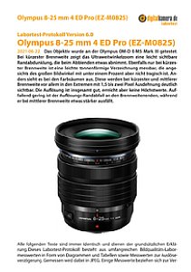 Olympus 8-25 mm 4 ED Pro (EZ-M0825) mit OM-D E-M5 Mark III Labortest, Seite 1 [Foto: MediaNord]