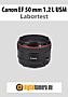 Canon EF 50 mm 1.2 L USM mit EOS 6D Labortest