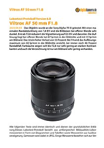 Viltrox AF 50 mm F1.8 mit Sony Alpha 7R III Labortest, Seite 1 [Foto: MediaNord]