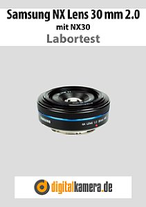 Samsung NX Lens 30 mm 2.0 mit NX30 Labortest, Seite 1 [Foto: MediaNord]