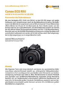 Canon EOS R50 mit RF-S 18-45 mm F4.5-6.3 IS STM Labortest, Seite 1 [Foto: MediaNord]