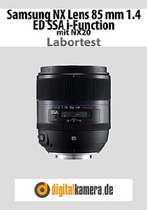 Samsung NX Lens 85 mm 1.4 ED SSA i-Function mit NX20 Labortest, Seite 1 [Foto: MediaNord]