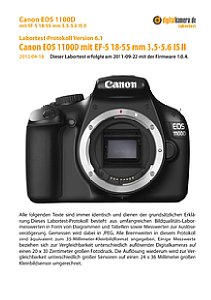 Canon EOS 1100D mit EF-S 18-55 mm 3.5-5.6 IS II Labortest, Seite 1 [Foto: MediaNord]