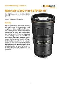 Nikon AF-S 300 mm 4 E PF ED VR mit D800E Labortest, Seite 1 [Foto: MediaNord]