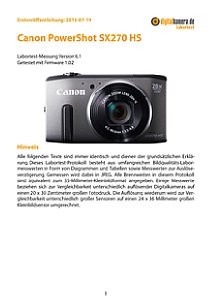 Canon PowerShot SX270 HS Labortest, Seite 1 [Foto: MediaNord]