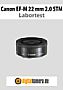 Canon EF-M 22 mm 2.0 STM mit EOS M Labortest