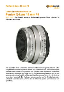 Pentax Q-Lens 18 mm F8 mit Q Labortest, Seite 1 [Foto: MediaNord]