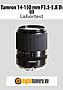 Tamron 14-150 mm F3.5-5.8 Di III (C001) mit Olympus OM-D E-M10 Labortest (Labortest-Protokoll)