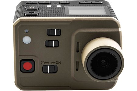 Rollei Actioncam 7S WiFi. Über die Schalter an der Front lassen sich wichtige Funktionen schnell aktivieren oder deaktivieren. [Foto: Rollei]