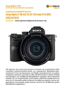 Sony Alpha 7 III mit FE 24-105 mm F4 G OSS (SEL24105G) Labortest, Seite 1 [Foto: MediaNord]