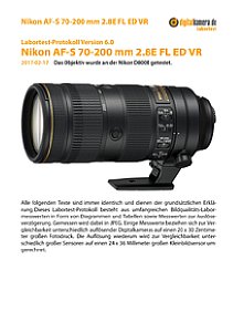 Nikon AF-S 70-200 mm 2.8E FL ED VR mit D800E Labortest, Seite 1 [Foto: MediaNord]
