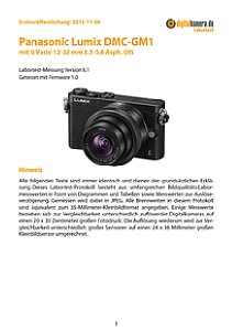 Panasonic Lumix DMC-GM1 mit G Vario 12-32 mm 3.5-5.6 Asph. OIS Labortest, Seite 1 [Foto: MediaNord]