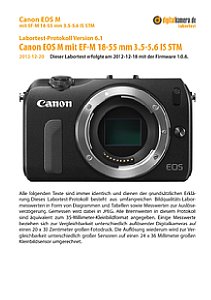Canon EOS M mit EF-M 18-55 mm 3,5-5,6 IS STM Labortest, Seite 1 [Foto: MediaNord]