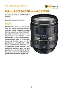 Nikon AF-S 24-120 mm 4 G ED VR mit D810 Labortest, Seite 1 [Foto: MediaNord]