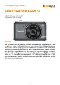 Canon Powershot SX220 HS Labortest, Seite 1 [Foto: MediaNord]