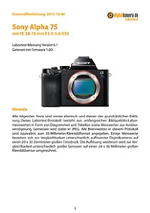 Sony Alpha 7S mit FE 28-70 mm 3.5-5.6 OSS (SEL-2870) Labortest, Seite 1 [Foto: MediaNord]