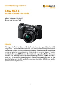 Sony NEX-6 mit E 16-50 mm 3.5-5.6 OSS PZ (SEL-P1650) Labortest, Seite 1 [Foto: MediaNord]