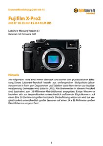 Fujifilm X-Pro2 mit XF 18-55 mm F2.8-4 R LM OIS Labortest, Seite 1 [Foto: MediaNord]