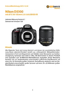 Nikon D5300 mit AF-S 18-105 mm 3.5-5.6 DX G ED VR Labortest, Seite 1 [Foto: MediaNord]