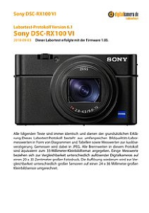Sony DSC-RX100 VI Labortest, Seite 1 [Foto: MediaNord]