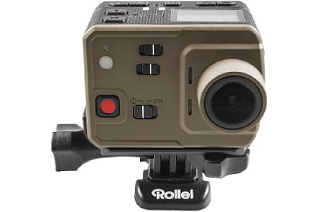 Rollei Actioncam 7S WiFi. Über die Schalter an der Front lassen sich wichtige Funktionen schnell aktivieren oder deaktivieren. [Foto: Rollei]