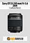 Sony DT 55-200 mm 4-5.6 SAM (SAL55200) mit Alpha SLT-A35 Labortest (Labortest-Protokoll)