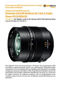 Panasonic Leica DG Nocticron 42,5 mm 1,2 Asph. Power-OIS mit Olympus OM-D E-M10 Labortest, Seite 1 [Foto: MediaNord]