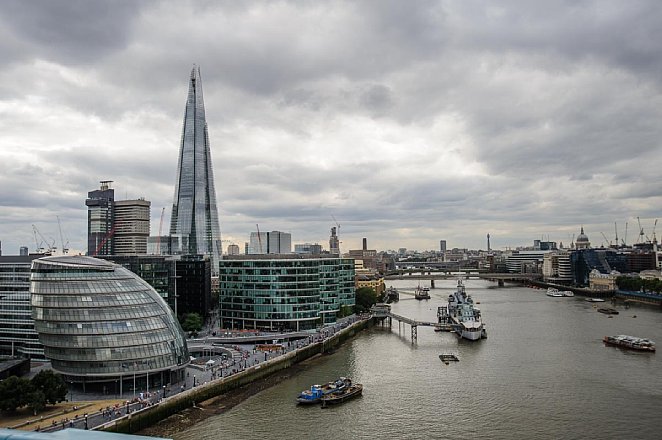 London The Shard bearbeitet Farbe. [Foto: Ernst Ulrich Soja]