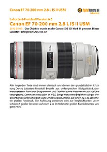 Canon EF 70-200 mm 2.8 L IS II USM mit EOS 5D Mark III Labortest, Seite 1 [Foto: MediaNord]