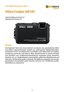 Nikon Coolpix AW100 Labortest, Seite 1 [Foto: MediaNord]