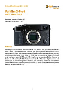 Fujifilm X-Pro1 mit XF 35 mm F1.4 R Labortest, Seite 1 [Foto: MediaNord]