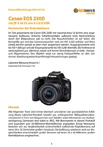 Canon EOS 250D mit EF-S 18-55 mm 4-5.6 IS STM Labortest, Seite 1 [Foto: MediaNord]