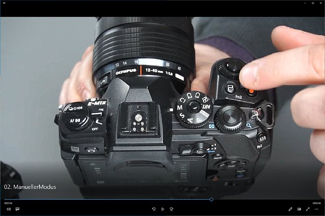 Screenshot aus dem Schulungsvideo "Olympus Fortgeschrittenenseminar". [Foto: MediaNord]