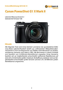 Canon PowerShot G1 X Mark II Labortest, Seite 1 [Foto: MediaNord]