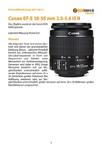 Canon EF-S 18-55 mm 3.5-5.6 IS II mit EOS 600D Labortest, Seite 1 [Foto: MediaNord]