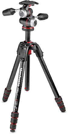 Manfrotto MK190GOC4-3WX 190 Go! Carbon mit XPRO 3-Wege-Neiger. [Foto: Manfrotto]