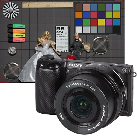 Vorschau des photographierten Testbildes mit Kamera