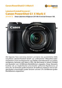 Canon PowerShot G1 X Mark II Labortest, Seite 1 [Foto: MediaNord]