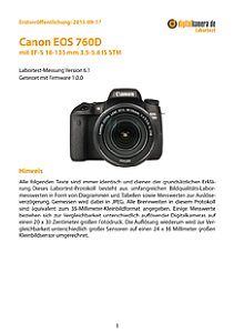 Canon EOS 760D mit EF-S 18-135 mm 3.5-5.6 IS STM Labortest, Seite 1 [Foto: MediaNord]