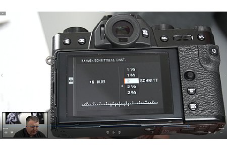 Screenshot aus dem Fujifilm-Fortgeschrittenen-Schulungsvideo, hier mit der Fujifilm X-T3. [Foto: MediaNord]