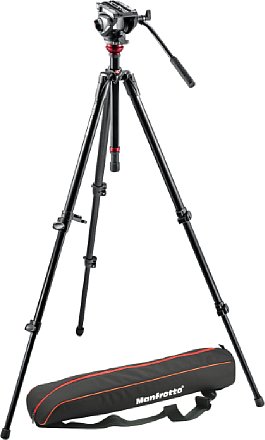 Manfrotto MVH500AH,755XBK Stativkit MVH500AH Videokopf und 755XB Stativ [Foto: Manfrotto]