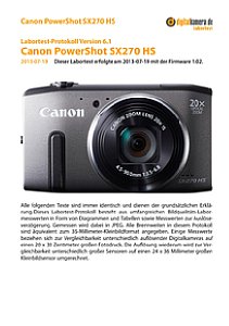Canon PowerShot SX270 HS Labortest, Seite 1 [Foto: MediaNord]