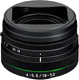 Das Ricoh HD Pentax DA 18-50mm F4-5,6 DC WR RE misst in eingefahrenem Zustand nur 41 Millimeter. Verantwortlich dafür sind versenkbare Linsenelemente. [Foto: Ricoh]