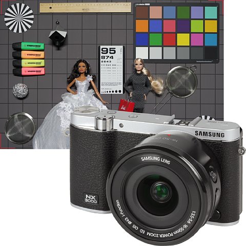 Vorschau des photographierten Testbildes mit Kamera