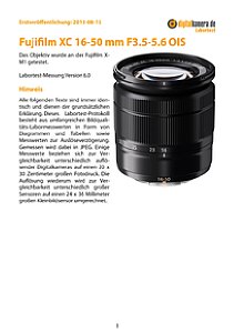 Fujifilm XC 16-50 mm F3.5-5.6 OIS mit X-M1 Labortest, Seite 1 [Foto: MediaNord]